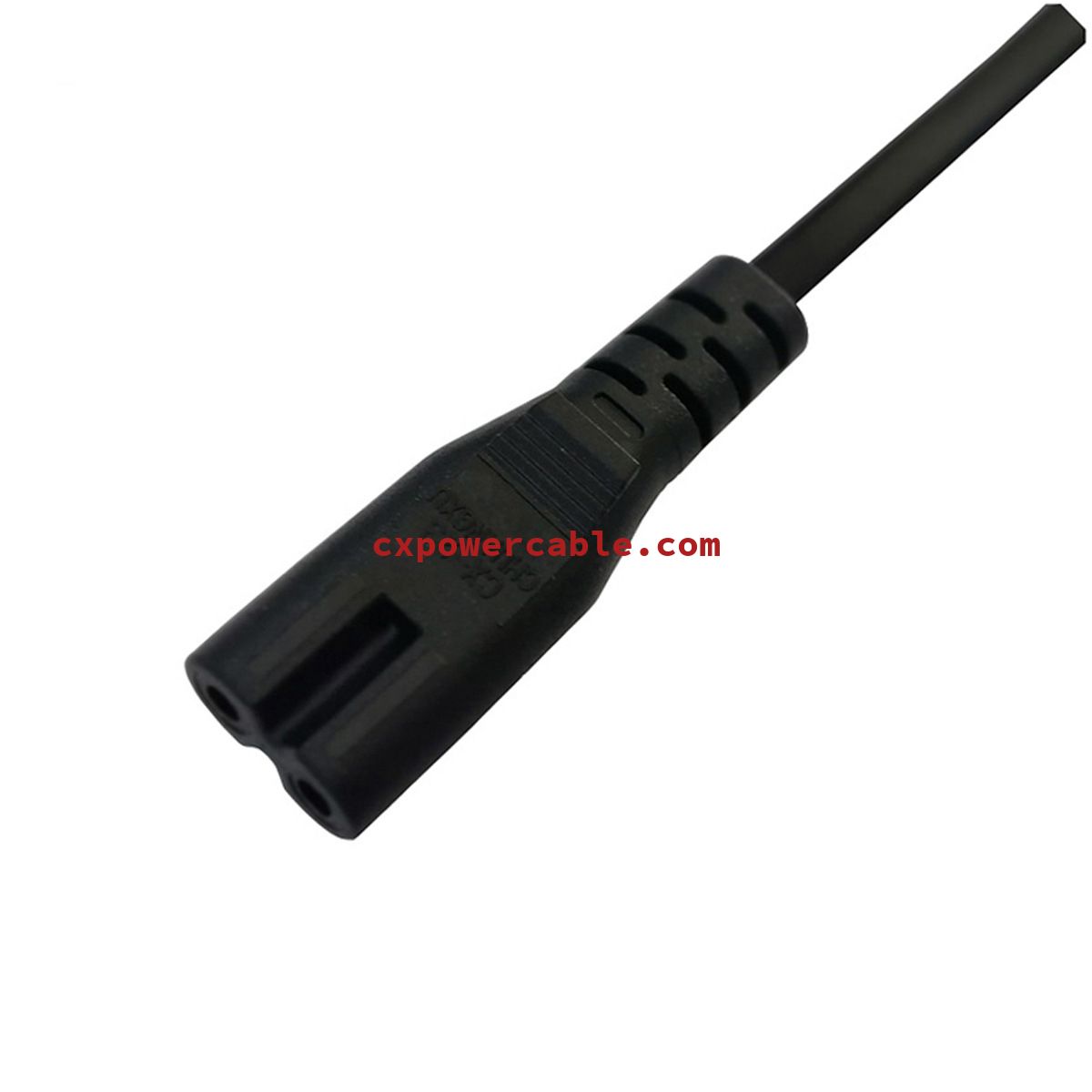 US UL certified 2pin power plug to figure 8 style tail plug power cable