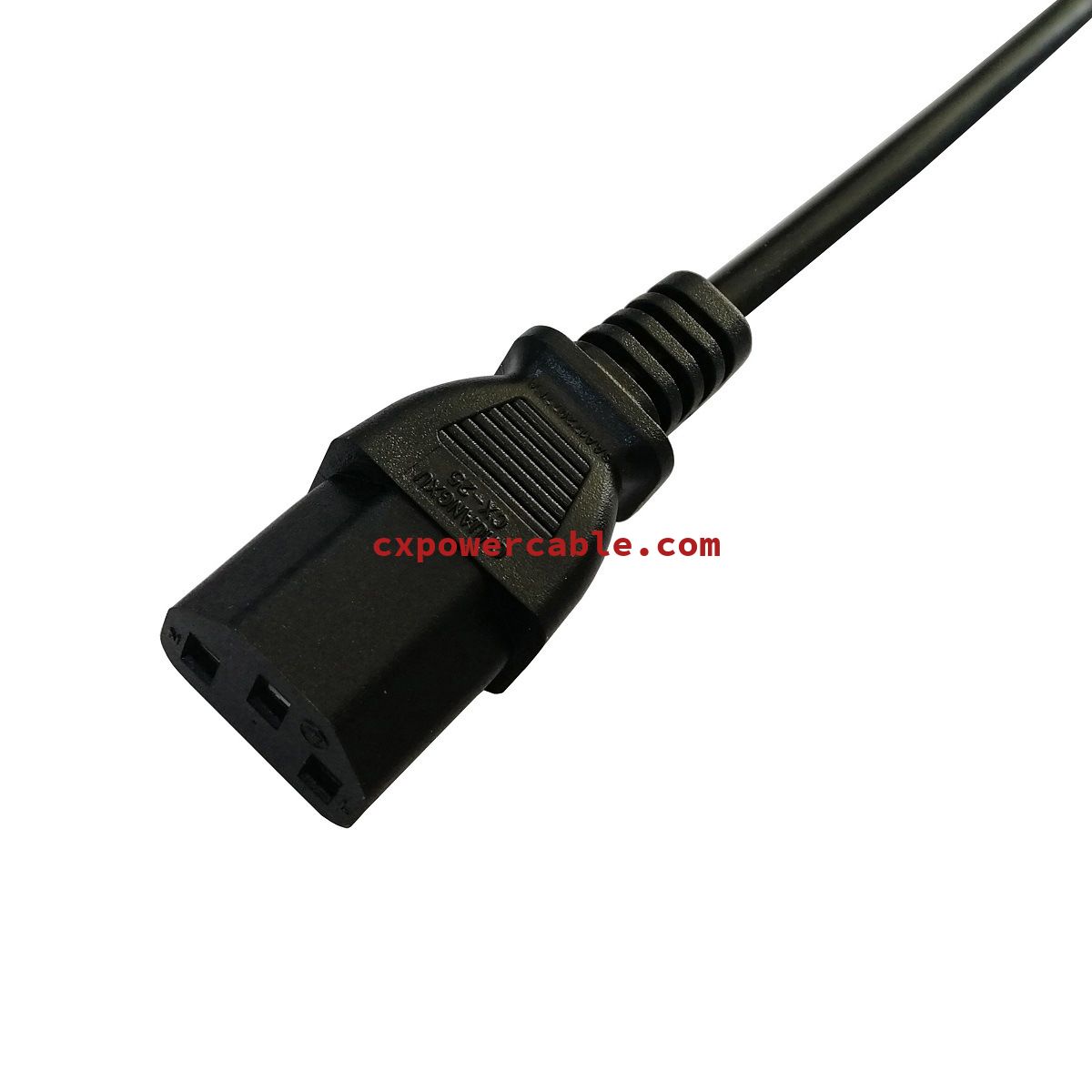French 2pin plug + 3pin tail plug power cable